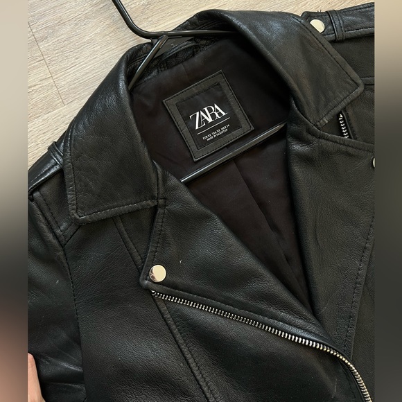 Genuine Leather Zara Biker Jacket - Picture 8 of 16